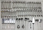Oneida Will O' Wisp Stainless Cube Logo Flatware Huge Lot 112!. Fixed Price $949.99.