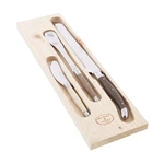 Jean Dubost Breakfast Set Linen Handles Grey. Fixed Price $87.61.