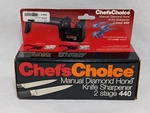 Chef's Choice Diamond Hone 440 Sharpener For Knives 2 Stages Double Bevel Razor. Fixed Price $24.23.