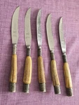 Vintage Knife Set N. Bloom & Son England Knives Firth Stainless Steel 1950S. Fixed Price $39.99.