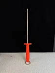 F. Dick 10-INCH Sharpening Steel Round Smooth Polished, Red Handle German Made. Fixed Price $44.50.