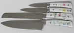 Lenox "butterfly Meadow" 4 Kitchen Knives Knife Set Chef/bread/slicer/paring. Fixed Price $48.00.