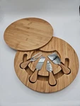 Danesco Natural Living Swivel Cheese Charcuterie Board & Knife Set. Fixed Price $35.00.