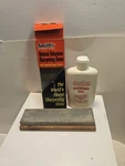 Vintage Smith Natural Arkansas Sharpening Stone Original Box With Oil. Fixed Price $25.00.