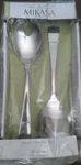 Mikasa Serena 2-PIECE Premium Stainless Steel Salad Serving Set 5147646 Box Dama. Fixed Price $40.00.