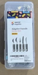 Special Supplies Adaptive Utensils 5-PIECE Set Stainless Steel, Non-slip Handles. Fixed Price $27.66.