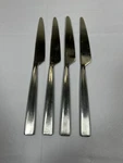 (set Of 4) Gourmet Settings Stainless Steel Metro Dinner Knives. Fixed Price $7.96.