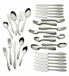 Lenox Sculpt 65 Flatware Set Service For 12 & Hostess Stainless 18/10 New. Fixed Price $124.00.