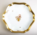 Royal Copenhagen Golden Basket Bon Shallow Dish #9458 Vintage Denmark. Fixed Price $56.21.