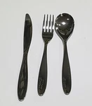 12 Piece Cutlery Alessi Delta Airlines Set Of 4 Forks, Spoons, & Knives. Fixed Price $37.99.