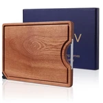 Gfbebdv Kitchen Ebony Cutting Board With Built-in Knife Sharpener, Reversible. Fixed Price $59.53.