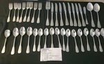 37 Pc Oneida Independence Stainless Steel Flatware Set Usa Fork Spoon Knife Lot. Fixed Price $99.99.