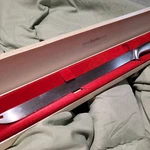 Vintage Gerber Legendary Blades Long Snickersnee Fork Tip Carving Knife With Box. Fixed Price $24.99.