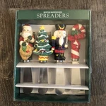 Vintage Christmas Spreaders Stainless Steel Blade Set Of Boston Warehouse 1994. Fixed Price $9.00.