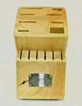 Hampton Forge 14 Slot Wood Knife Block Holder Organization Cutlery Storage. Fixed Price $12.57.