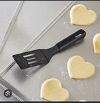The Pampered Chef Mini Black Nylon Serving Spatula #2438 - 8" Discontinued. Fixed Price $11.00.