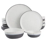 Gibson Elite Rhinebeck 16 Piece Round Stoneware Dinnerware Set Blue. Fixed Price $95.36.