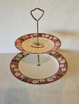 Charlton Hall By Kobe Christmas Rocking Horse Two-tier Tidbit Cake Server. Fixed Price $15.25.