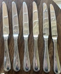 Wallace Continental Bead Flatware Service Set Of 6 Dinner Knives Stainless Steel. Fixed Price $24.44.