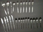 25 Pieces International Stainless INS4 Flatware Forks Knives Spoons. Fixed Price $14.99.