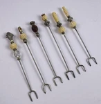 Vintage Cocktail Picks Hors Oeuvre Forks Mcm Bar Beaded Olive Appetizer Set. Fixed Price $23.51.