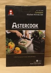 Astercook 15 Piece Knife Set With Sharpener Block - German Stainless Steel,black. Fixed Price $44.99.