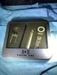 Calvin Hill Men Gift Set Watch, Mirror Keychain, Knife & New Opened Box. Fixed Price $24.95.