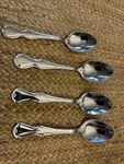 Waterford 18/10 Stainless Flatware (barons Court) Lot Of 4 Spoons (3 Large & Tea. Fixed Price $79.99.