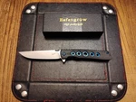 Eafengrow Folding Knife 3.74"D2 Blade G-10 Handle Ball Bearing Pivot Open. Fixed Price $34.49.