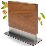 Coninx Magnetic Knife Holder Display Stand, Double Sided Strong Walnut Wo. Fixed Price $70.23.