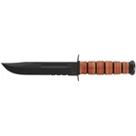 Ka-bar Usmc Fighting Fixed Blade Knife Stacked Leather Handle 5018. Fixed Price $125.41.