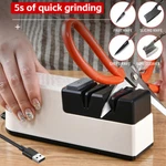 Professional Electric Knife Sharpener Kitchen Sharpening Stone Grinder Knives. Fixed Price $10.99.