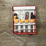 Set Of 4 Halloween Party Cheese Spreaders Bats Cat Ghost Witch - Cardinal Inc. Fixed Price $19.99.