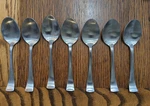 Dansk Cafe Blanc 18/10 Satin Silverware Flatware Large 7" Tablespoons Set Of. Fixed Price $19.95.