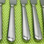 Ralph Lauren Beacon Stainless 18 10 Korea Glossy Silverware 7 Dinner Knives. Fixed Price $69.51.