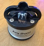 Anysharp Knife Sharpener With Powergrip - Silver. Fixed Price $9.99.