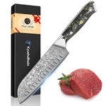 7INCH Damascus Handmade Santoku Knife VG10 Steel Ergonomic Handle. Fixed Price $43.98.