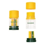 Ticonderoga Duo 2-IN-1 Sharpener & Eraser, 2.125" X 1.125" 1", Yellow/green. Fixed Price $9.99.