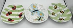 Jill Seale Boston Warehouse Egg Shaped Plate Set Lady Bug Butterfly Bumble Bee. Fixed Price $22.00.