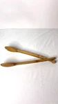 Pampered Chef 2297 Bamboo Wooden Salad Tongs 11 Inches Long Package W/tear. Fixed Price $19.95.