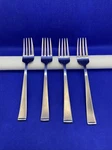 Wallace Julienne Stainless 18/10 Salad Fork Glossy Silverware Flatware Lot 4. Fixed Price $22.00.