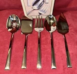 Lenox Largo 18/10 Stainless Steel 5 Piece Oversized Hostess Serve Set. Fixed Price $29.99.