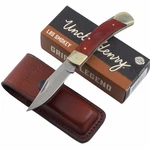 Schrade Uncle Henry Smoky Lockback Folding Pocket Knife Wood Handles Clip Blade. Fixed Price $30.95.