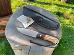 Joker Aguila Bushcraft Knife 4.13 Mova Blade Olive & Rosewood Handle. Fixed Price $94.50.