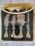 Amco Houseworks Elegant Cheese Knives Set Of 4 Holiday Party Stainless Steel Vtg. Fixed Price $19.90.