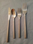 4 Pc Set Calvin Klein Knife Salad Fork Dinner Spoon All As Pictured. Fixed Price $19.99.