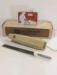 Vtg Sears Roebuck Electric Knife Model 400.4788 Gold W/original Box&manual Works. Fixed Price $36.75.