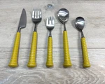 Noritake * Primastone Yellow Ceramic Handles Flatware Choice - Choose (95). Fixed Price $9.99.