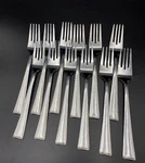 Pfaltzgraff Stainless Flatware China PFF90 Set Of 12 Salad Forks Glossy. Fixed Price $36.64.