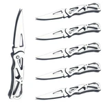 6 Pack Stainless Steel Manual Opening Folding Pocket Knife With Key Ring, Com.... Fixed Price $37.07.